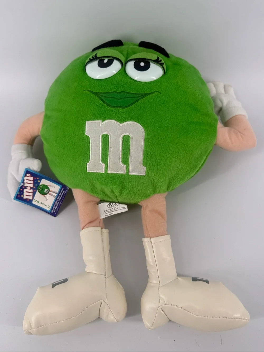Vintage 2001 Nanco Green M&M Plush 17